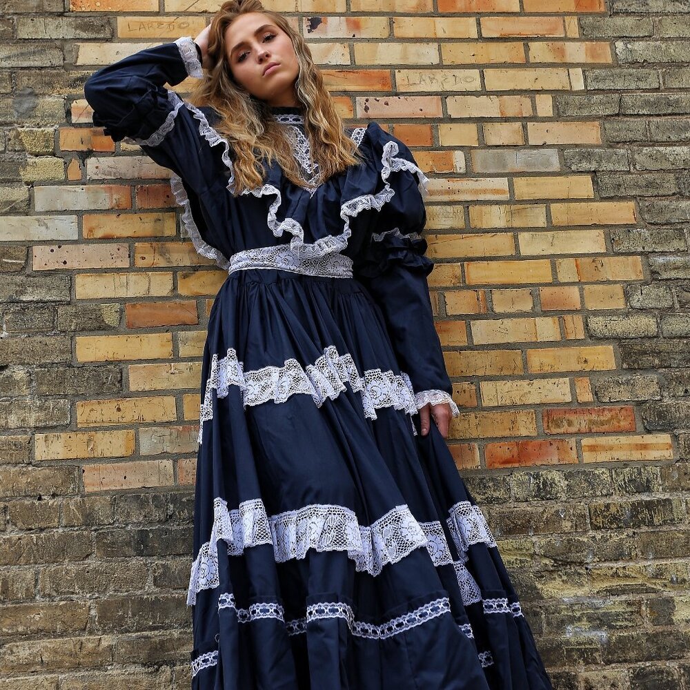 Vintage 1960s Escaramuza Charra Dress